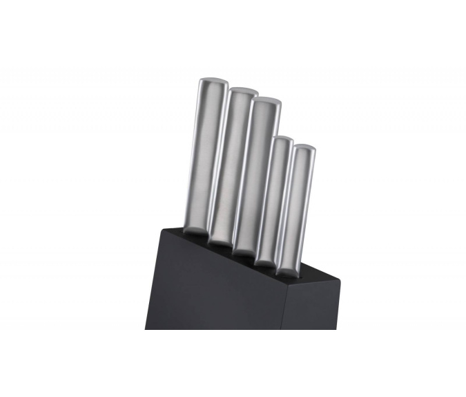 Zestaw noży w bloku Gerlach AMBIENTE SILVER - solpol, sklep sony łódź