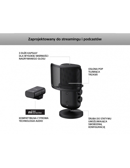 Mikrofon bezprzewodowy SONY | ECM-S1