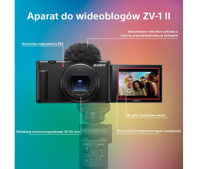 Aparat do wideoblogów SONY ZV-1 II | ZV1M2BDI