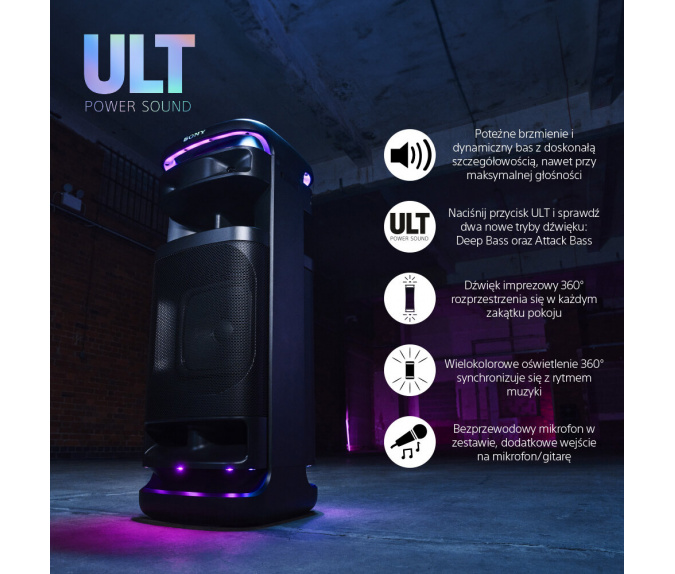 Głośnik Sony ULT Tower 10 | SRS-ULT1000