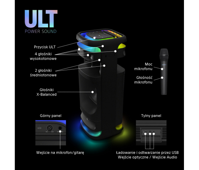 Głośnik Sony ULT Tower 10 | SRS-ULT1000