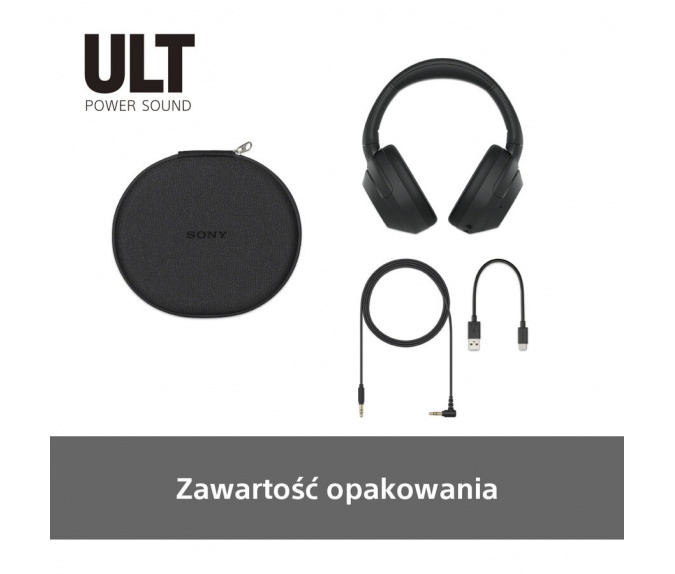 Słuchawki bezprzewodowe SONY | WH-ULT900NB Czarne