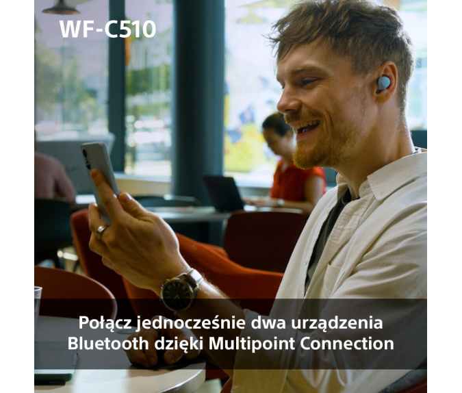 Słuchawki bezprzewodowe SONY | WF-C510L Niebieskie