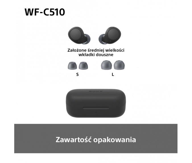 Słuchawki bezprzewodowe SONY | WF-C510L Niebieskie