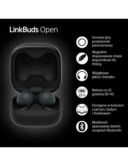 Słuchawki bezprzewodowe SONY LinkBuds Open | WF-L910B