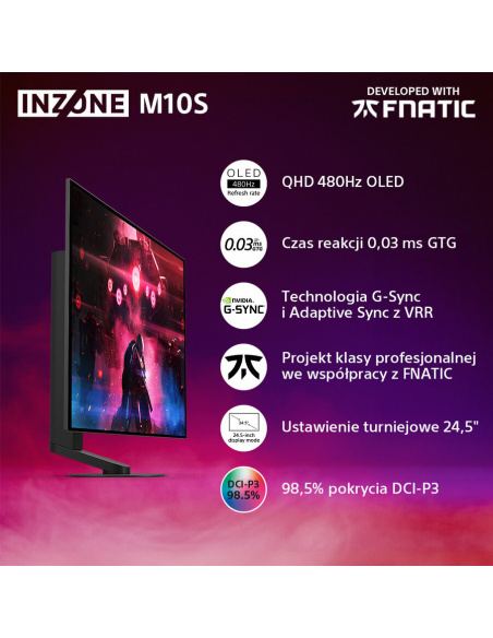 Monitor gamingowy SONY Inzone M10S | SDM27Q10SB Monitor gamingowy SONY Inzone M10S | SDM27Q10SB
