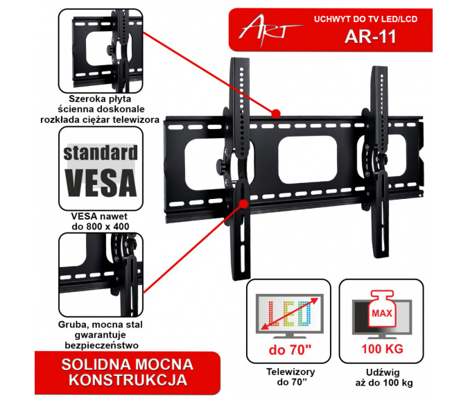 Uchwyt do TV ART 42" - 100" | AR-11