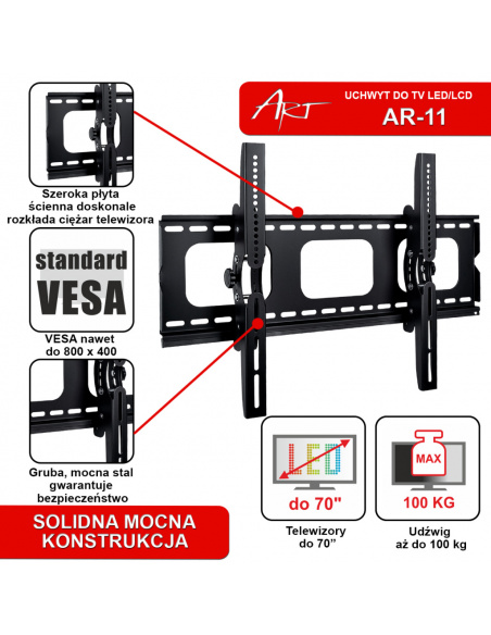 Uchwyt do TV ART 42" - 100" | AR-11