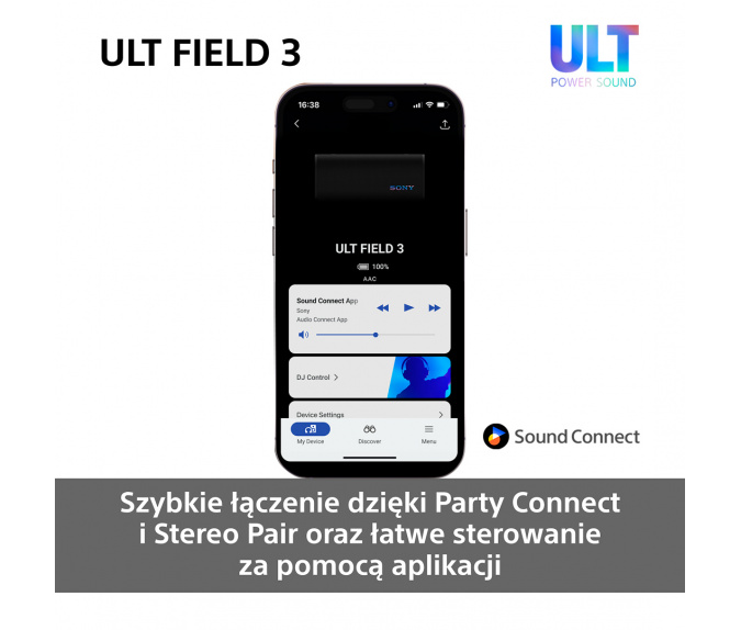 Głośnik bluetooth SONY ULT FIELD 3 | SRS-ULT30W Biały