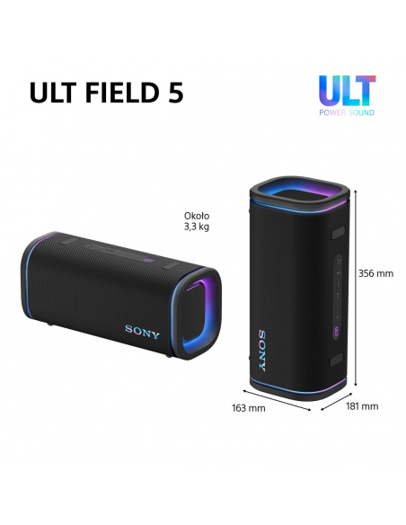 Głośnik bluetooth SONY ULT FIELD 5 | SRS-ULT50B Czarny