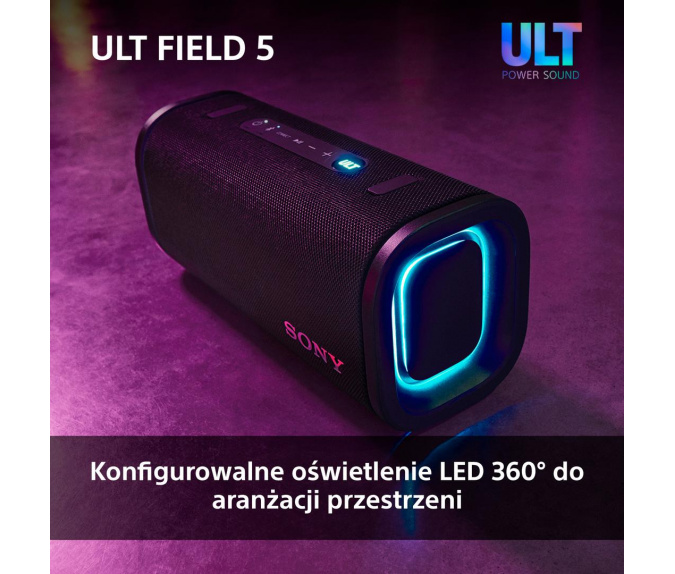 Głośnik bluetooth SONY ULT FIELD 5 | SRS-ULT50B Czarny
