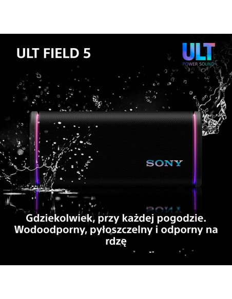 Głośnik bluetooth SONY ULT FIELD 5 | SRS-ULT50B Czarny