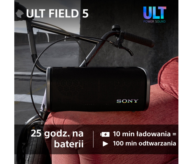 Głośnik bluetooth SONY ULT FIELD 5 | SRS-ULT50B Czarny