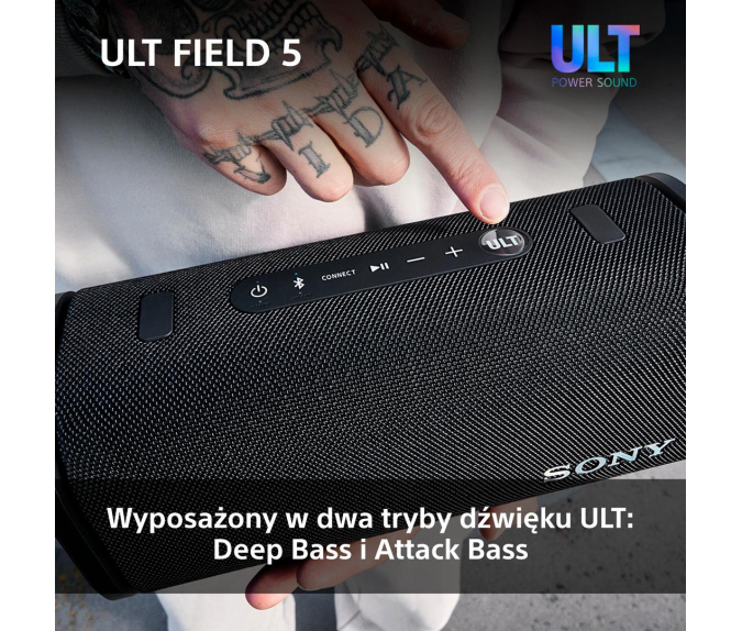 Głośnik bluetooth SONY ULT FIELD 5 | SRS-ULT50B Czarny