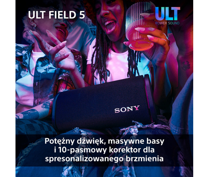 Głośnik bluetooth SONY ULT FIELD 5 | SRS-ULT50B Czarny