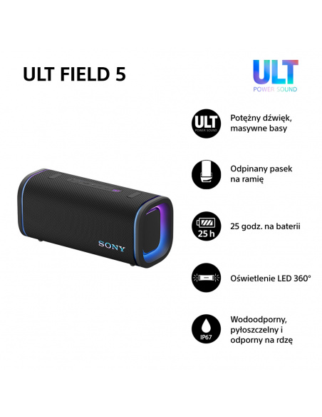 Głośnik bluetooth SONY ULT FIELD 5 | SRS-ULT50W Biały