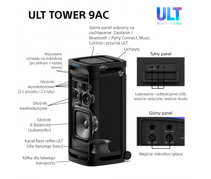 Głośnik Sony ULT Tower 9AC | SRS-ULT900AC