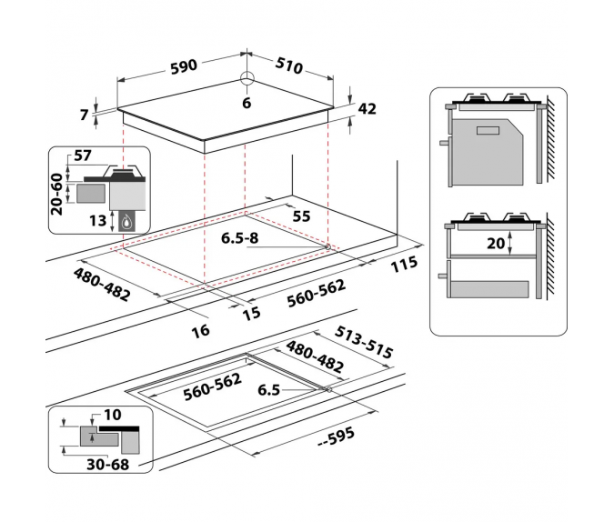 Płyta gazowa Whirlpool | AKTL 629/S