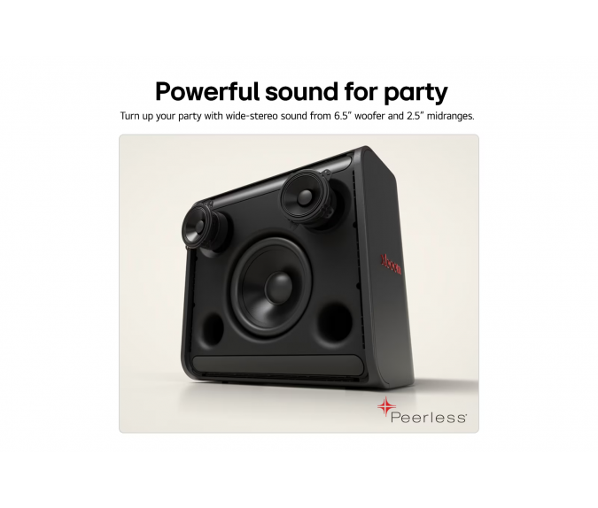 Głośnik bluetooth LG xboom Stage 301 by will.i.am