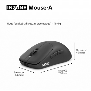 Bezprzewodowa myszka gamingowa INZONE Mouse-A | MSEG500B 2