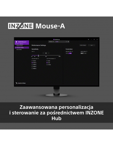 Bezprzewodowa myszka gamingowa INZONE Mouse-A | MSEG500B