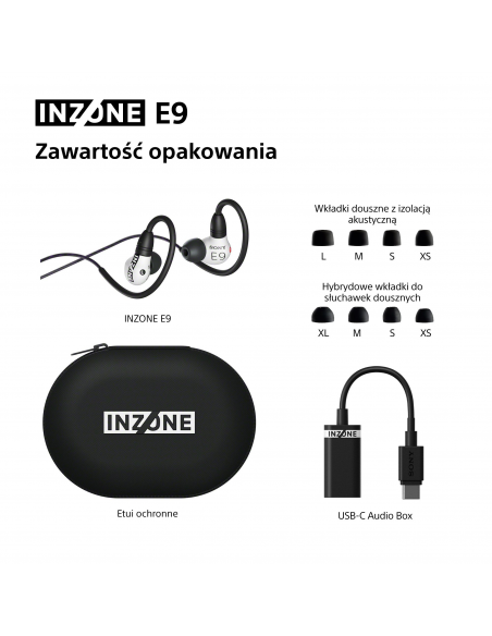 Słuchawki gamingowe SONY Inzone E9 | IERG900NW
