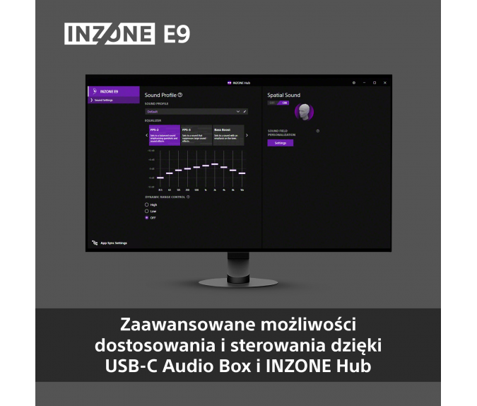 Słuchawki gamingowe SONY Inzone E9 | IERG900NW