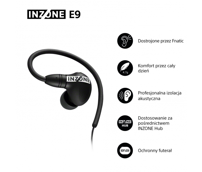 Słuchawki gamingowe SONY Inzone E9 | IERG900B