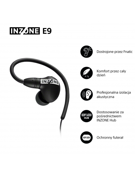 Słuchawki gamingowe SONY Inzone E9 | IERG900B