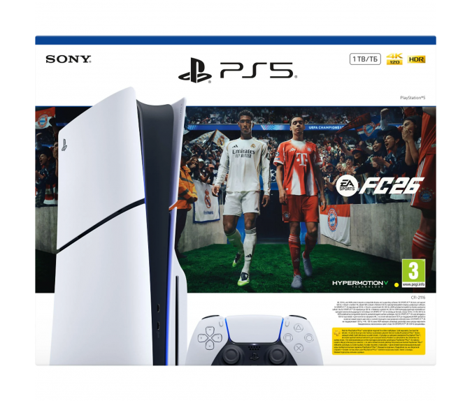 Konsola Sony PlayStation 5 E Chassis 1 TB Slim + FC26