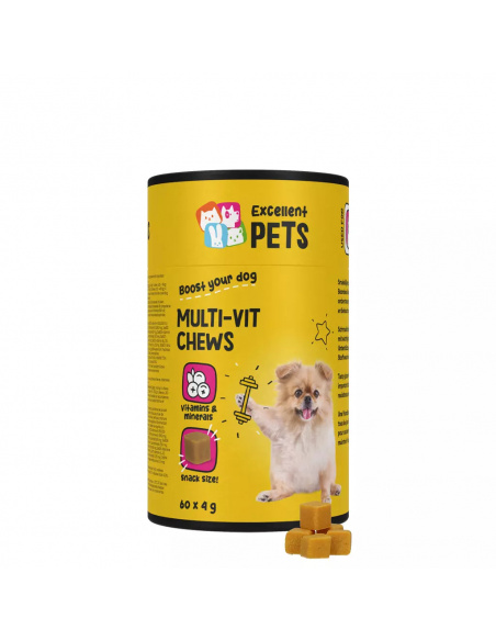 Miękkie przysmaki z witaminami dla psów Excellent Pets 60 szt.