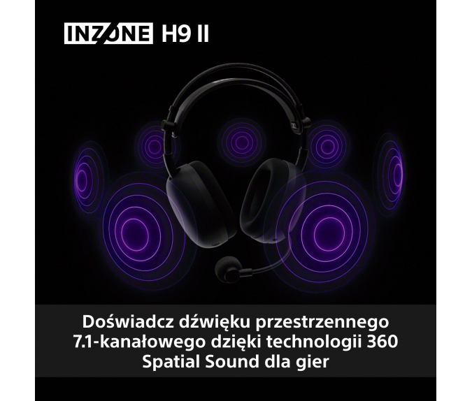 Słuchawki gamingowe SONY Inzone H9 II | WH-G910NW