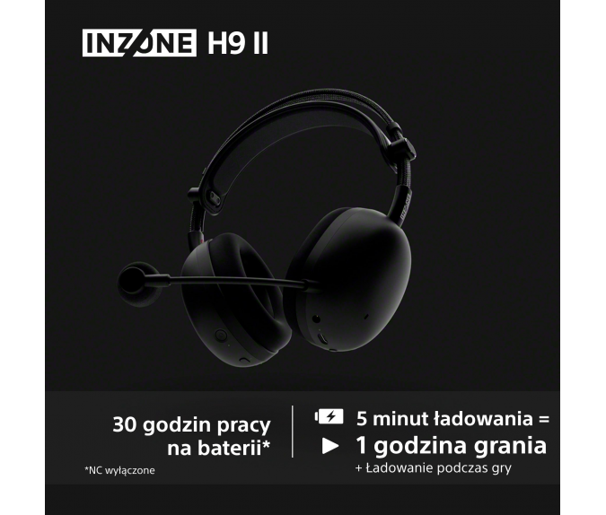Słuchawki gamingowe SONY Inzone H9 II | WH-G910NW