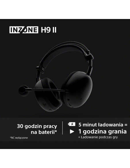 Słuchawki gamingowe SONY Inzone H9 II | WH-G910NW