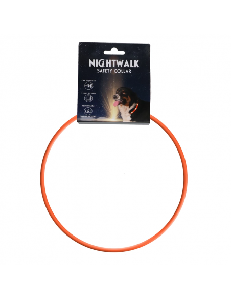 Świecąca obroża One Size Nightwalk Safety Collar