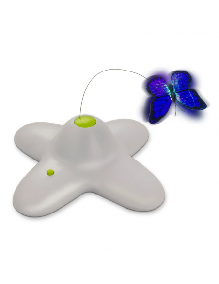 Interaktywna zabawka dla kota trzepoczący motylek