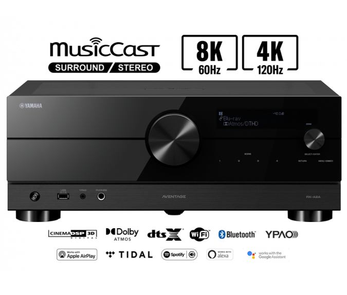Amplituner Yamaha MusicCast 7.2-kanałowy | RX-A2A