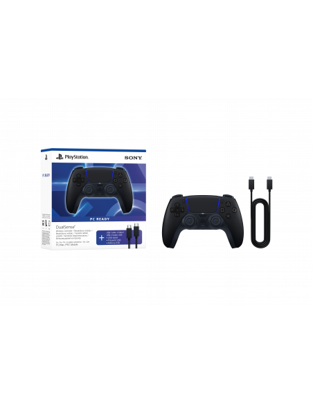 Kontroler bezprzewodowy DualSense Nocna Czerń + przewód USB do PC